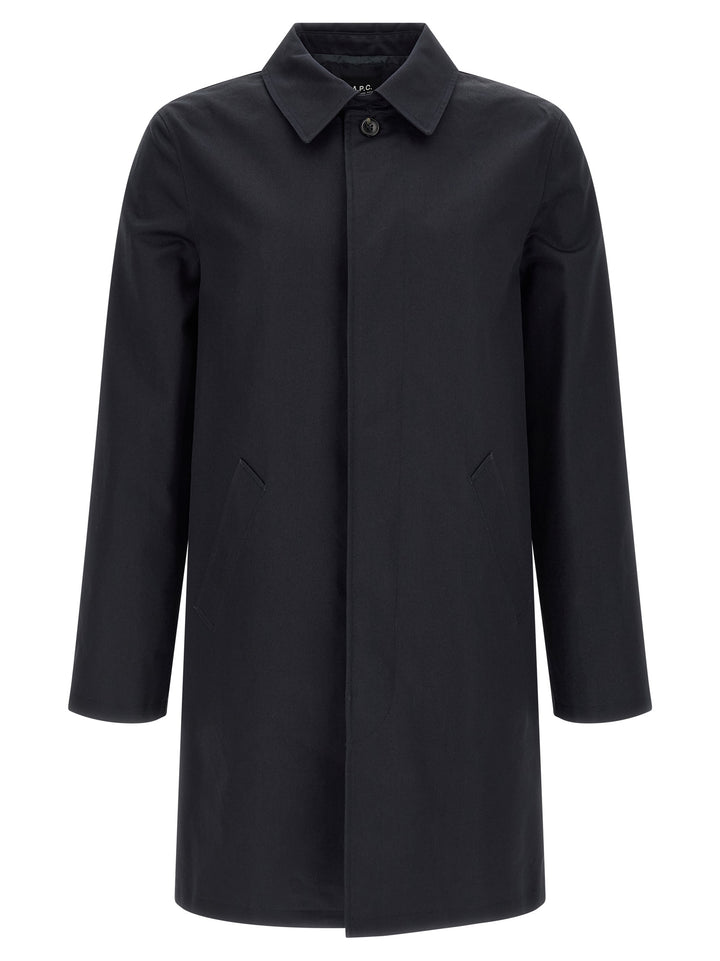A.P.C. Mac Ville Trench e Impermeabili - Blu | 631cff17522ff82cdfc92ef9f2080b8cf819c809