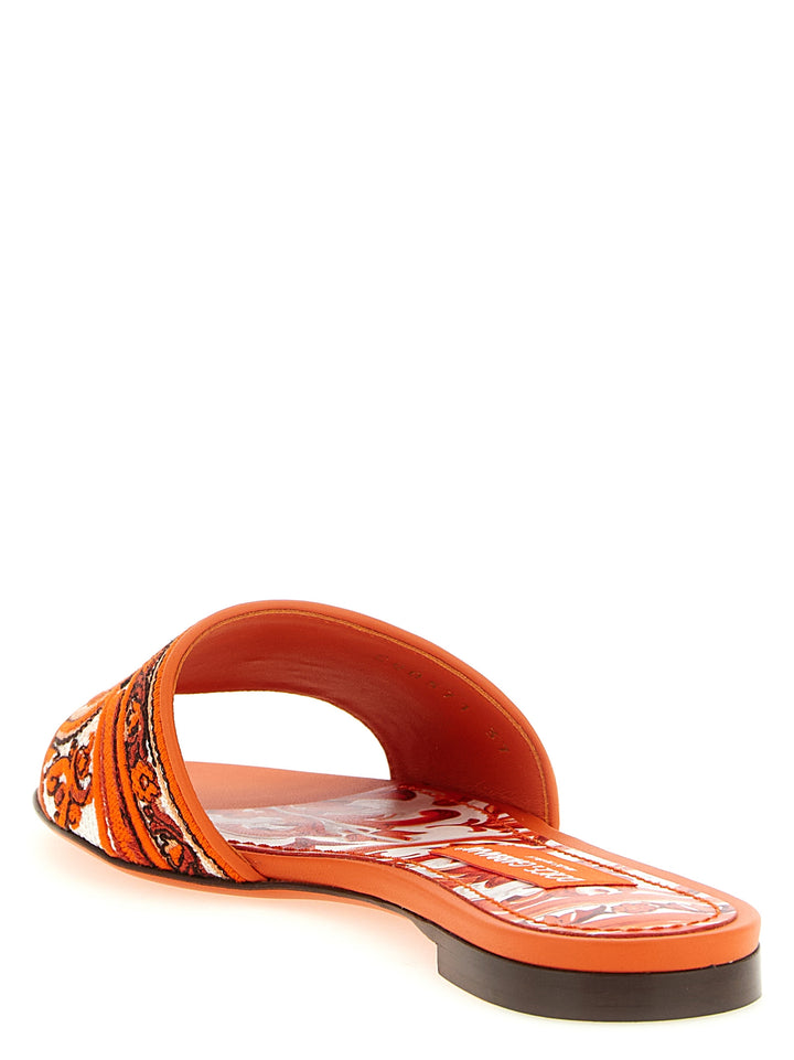 Dolce & Gabbana Bianca Sandali - Arancione | e41cebbd52db14a43673ebe045d0326e80407a62