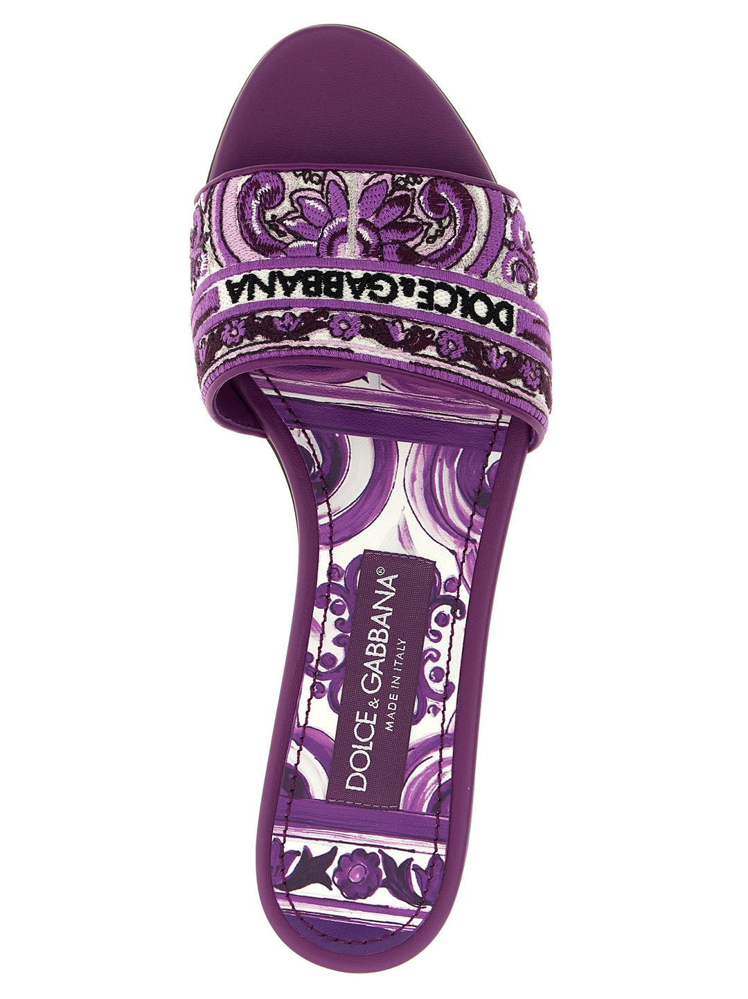 Dolce & Gabbana Maiolica Sandali - Viola | 5ba25e87c12662fa48de94708aa585b523647231