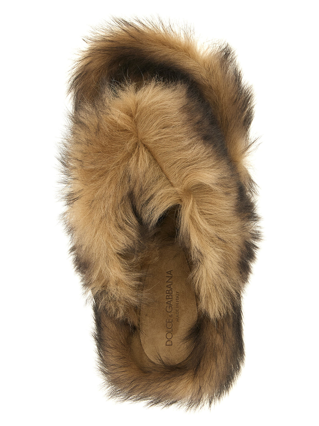 Dolce & Gabbana Sheepskin Sandali - Marrone | 3b9bd038e5db85a5724b6b40501c7852b91dfbef