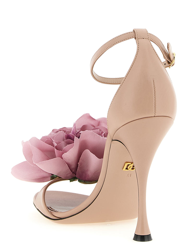 Dolce & Gabbana Bouquet Sandali - Rosa | 147c499f9ab608d7a35afc9754315585852979d2