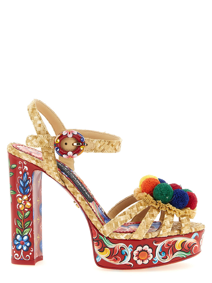 Dolce & Gabbana Keira Sandali - Multicolor | 4c76c3c919bf835a650a6f28509a9214b47df09e