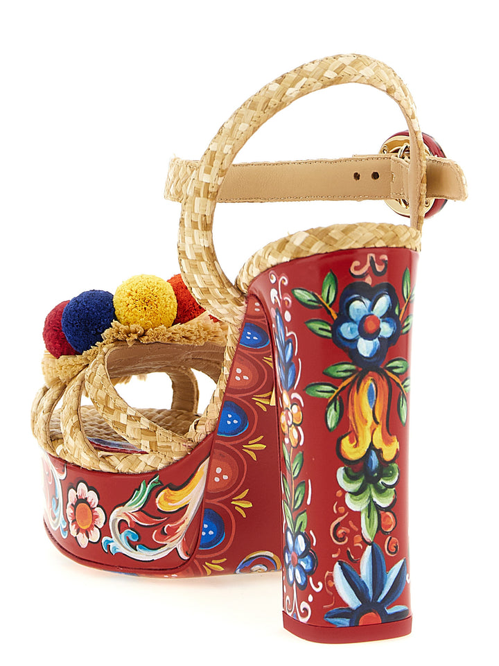 Dolce & Gabbana Keira Sandali - Multicolor | 230b0c1431cca7e781194e6e85456d3362efc077