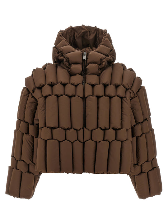 3d Down Jacket Puffer Jackets Marrone