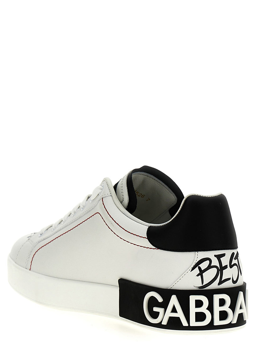 Dolce & Gabbana Portofino Sneakers - Bianco/Nero | 3fe574c69f779b8a7e273709f207d73652d5b94b