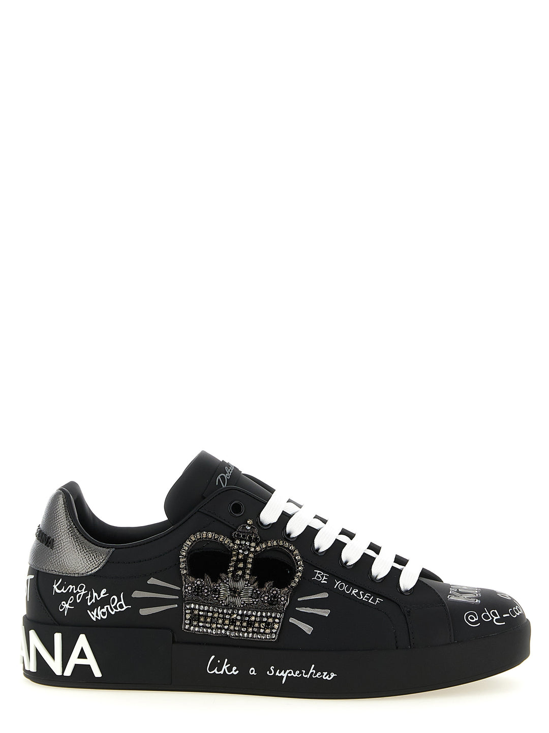 Dolce & Gabbana Portofino Sneakers - Nero | 88be36c4e238f69ffde8636c30cc736a8487fb90