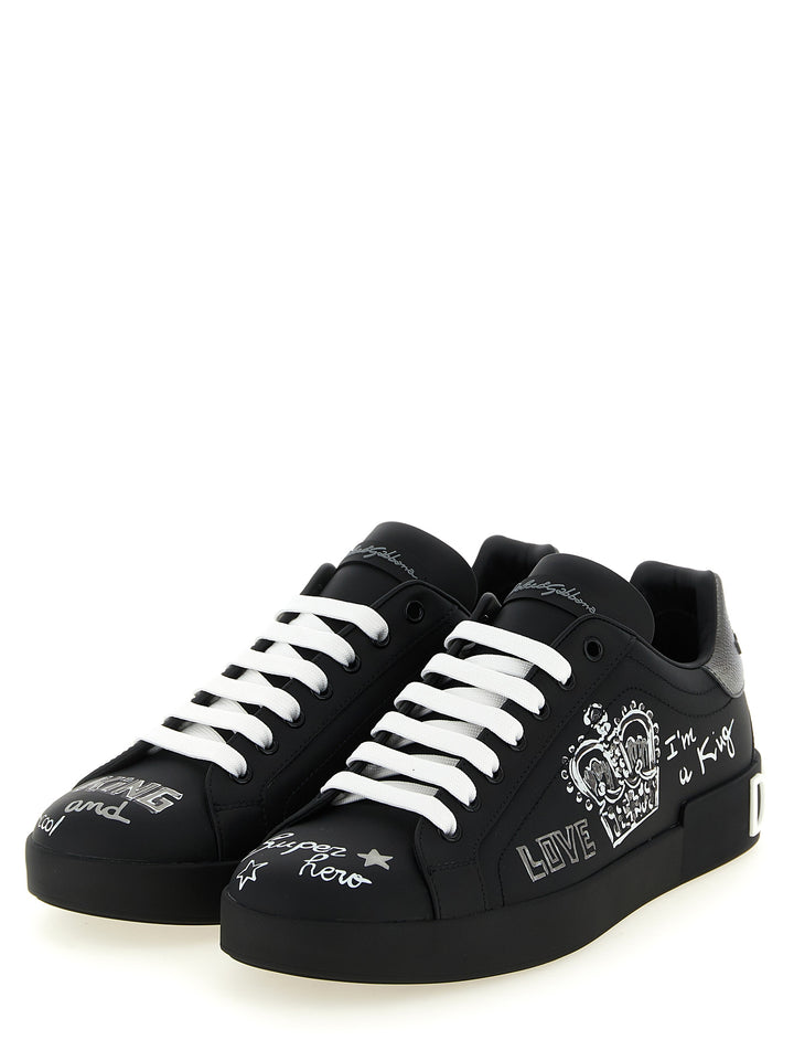 Dolce & Gabbana Portofino Sneakers - Nero | 00dc1f2073884f1ae7719bc4785f49aa8faa023a