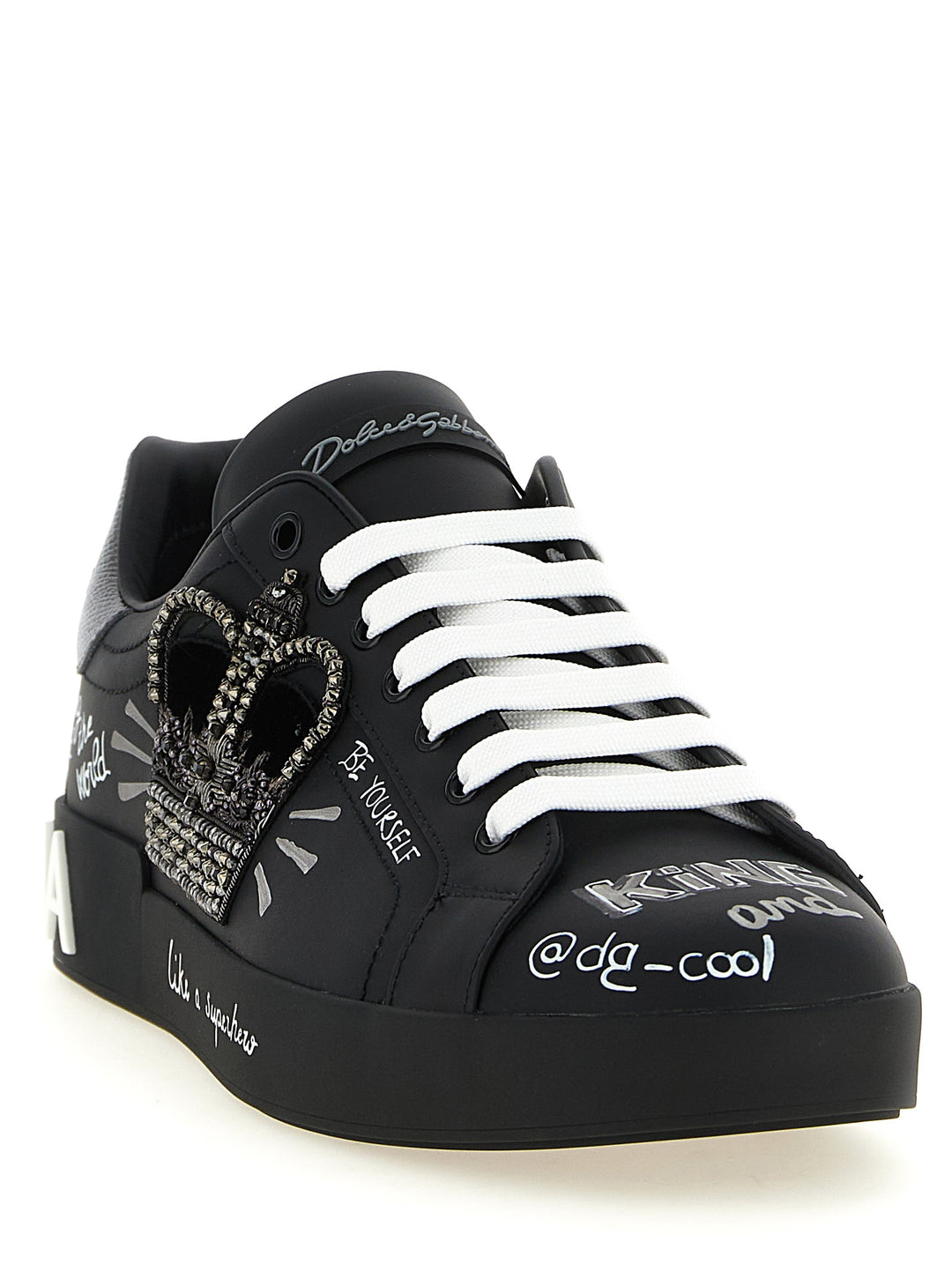 Dolce & Gabbana Portofino Sneakers - Nero | 70313a3f6f379baf9cfb16adce2e934769c50d9f