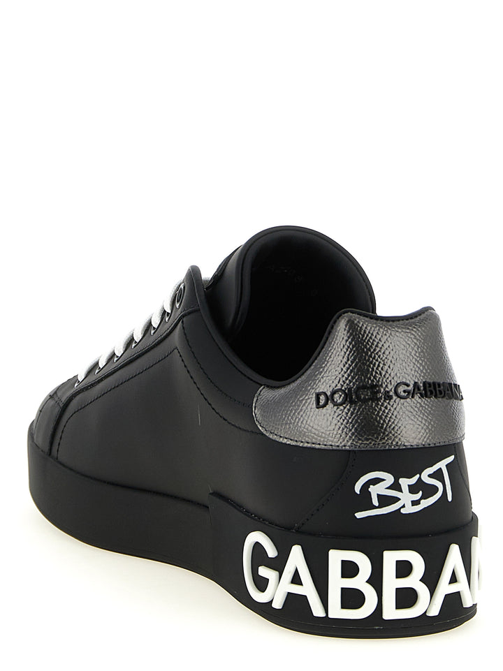 Dolce & Gabbana Portofino Sneakers - Nero | 9be6bf9fbfff15dc9d703a2c4a3619c412269631