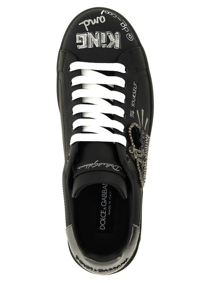 Dolce & Gabbana Portofino Sneakers - Nero | d372c1d5e8db63876c637a3f65e39e7764f5e186