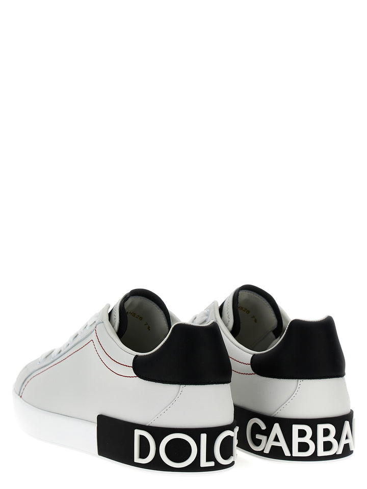 Dolce & Gabbana Portofino Sneakers - Bianco/Nero | 8e27eab291a4c1cefa58b0ce7818d638c197f522
