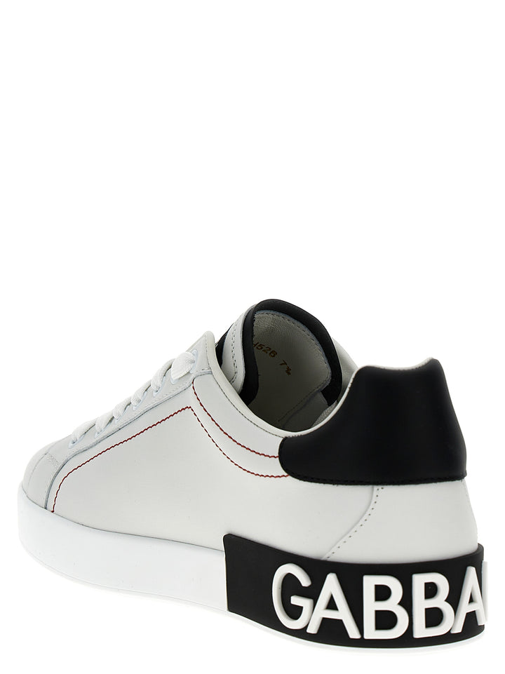 Dolce & Gabbana Portofino Sneakers - Bianco/Nero | d2d3dd9d7d2fe830bbd52825f9e072e2250eccfc