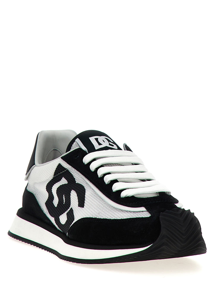 Dolce & Gabbana Dg Cushion Sneakers - Bianco/Nero | 55af01dbd8238441887a7db73540258602becb9e