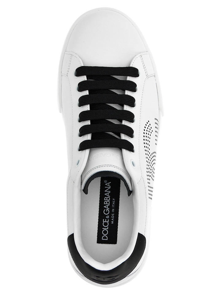 Dolce & Gabbana Portofino Sneakers - Bianco/Nero | 6ab172f1ad1dd9836fe03ffd5277806a5b00d75d