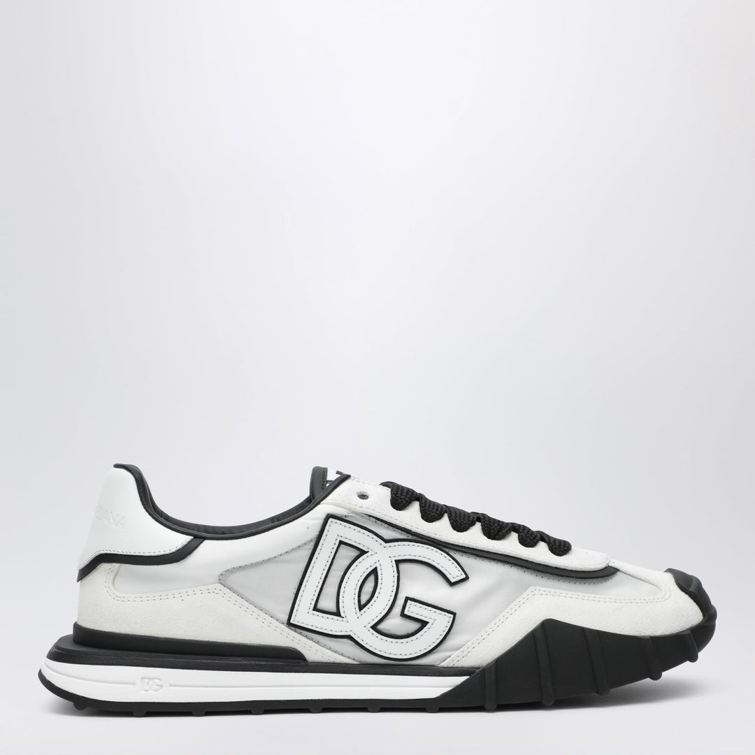 Dolce & Gabbana Schwarz-weiße Suede Sneakers