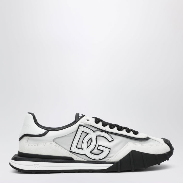 Dolce & Gabbana Schwarz-weiße Suede Sneakers