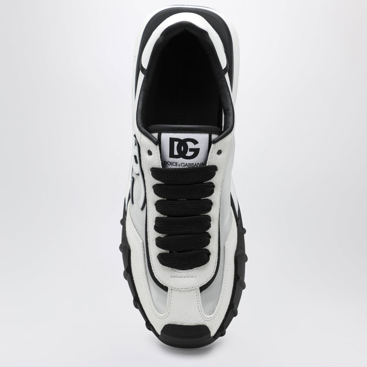 Dolce & Gabbana Schwarz-weiße Suede Sneakers