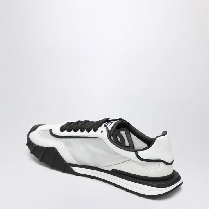 Dolce & Gabbana Schwarz-weiße Suede Sneakers
