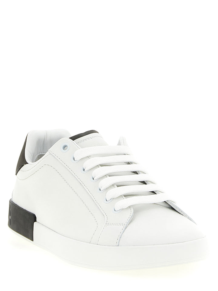 Dolce & Gabbana Portofino Sneakers - Bianco | 384c3b7a33ca2beb8d140df9b69fb0433bf630dc
