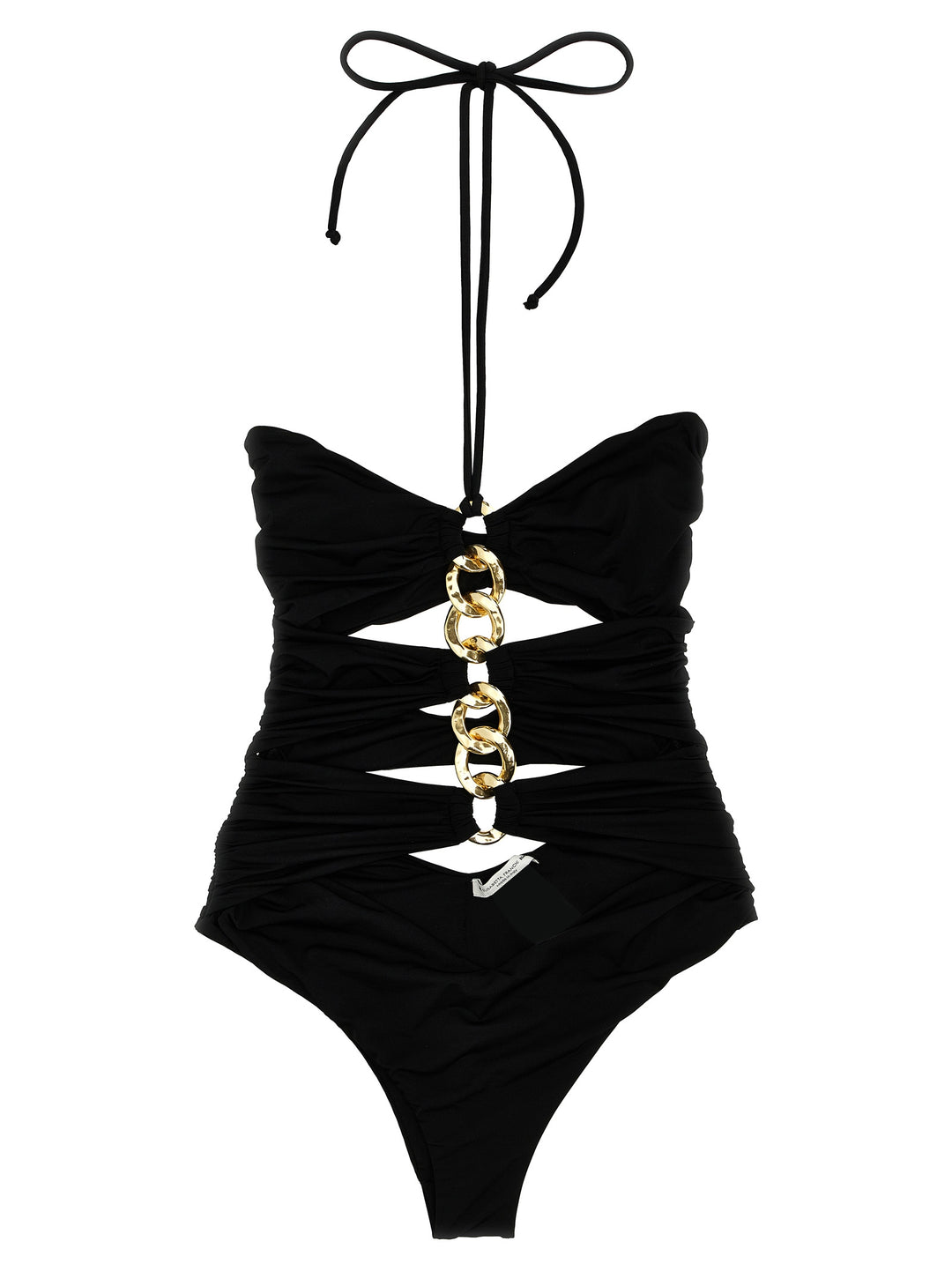Elisabetta Franchi Chain One-Piece Swimsuit Beachwear - Nero | 05cdea87b3a3858297699f2efe73d7222ec230d2