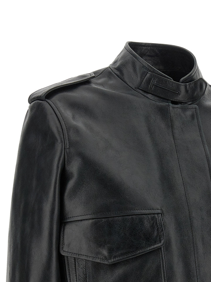 Tom Ford Aviator Puffer Jackets - Nero | 67913f5938890df5d5d5cc32a7f13b4bd493e7d5