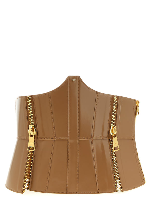 Bustier Belt Cinture Marrone