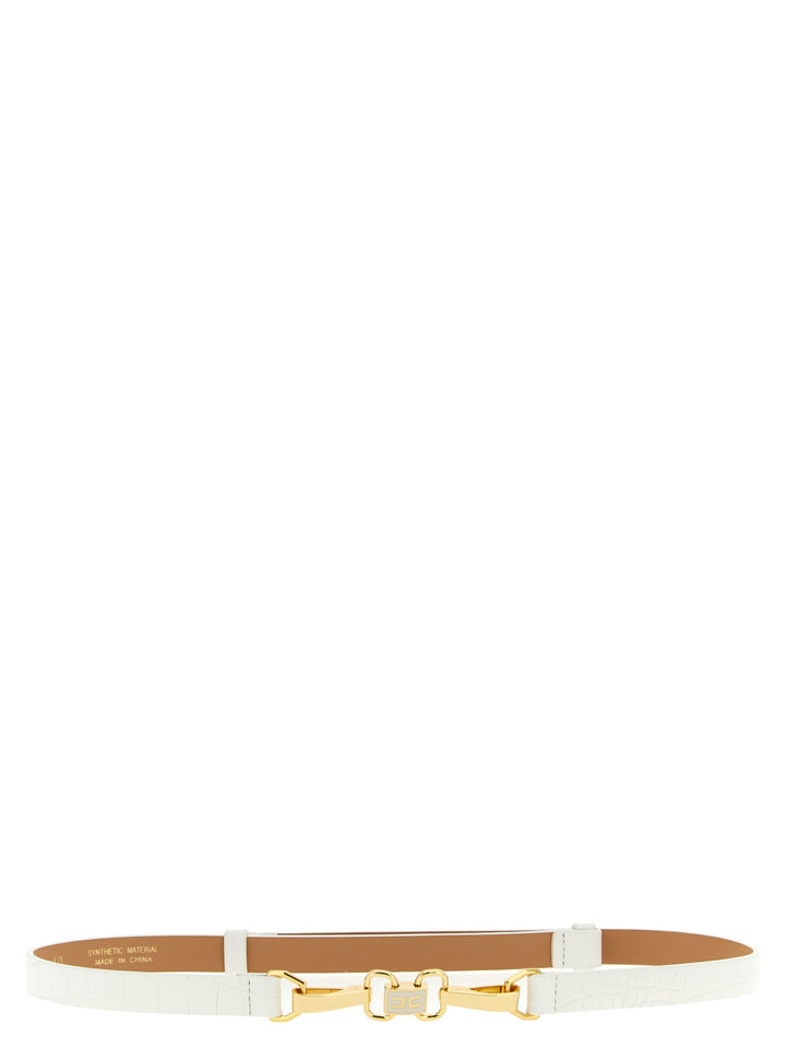 Elisabetta Franchi Jewel Clamp Belt Cinture - Bianco | 111ec4d02a54ca3d4dbc4956469f8aafee50ff97