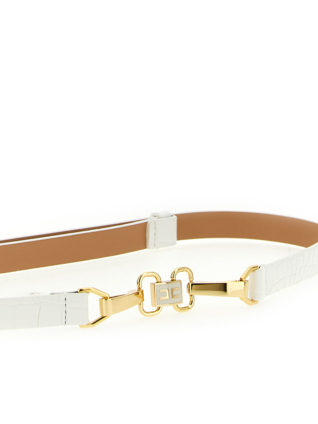 Elisabetta Franchi Jewel Clamp Belt Cinture - Bianco | df012777b508dc72493dd041a389ca36e4462a64