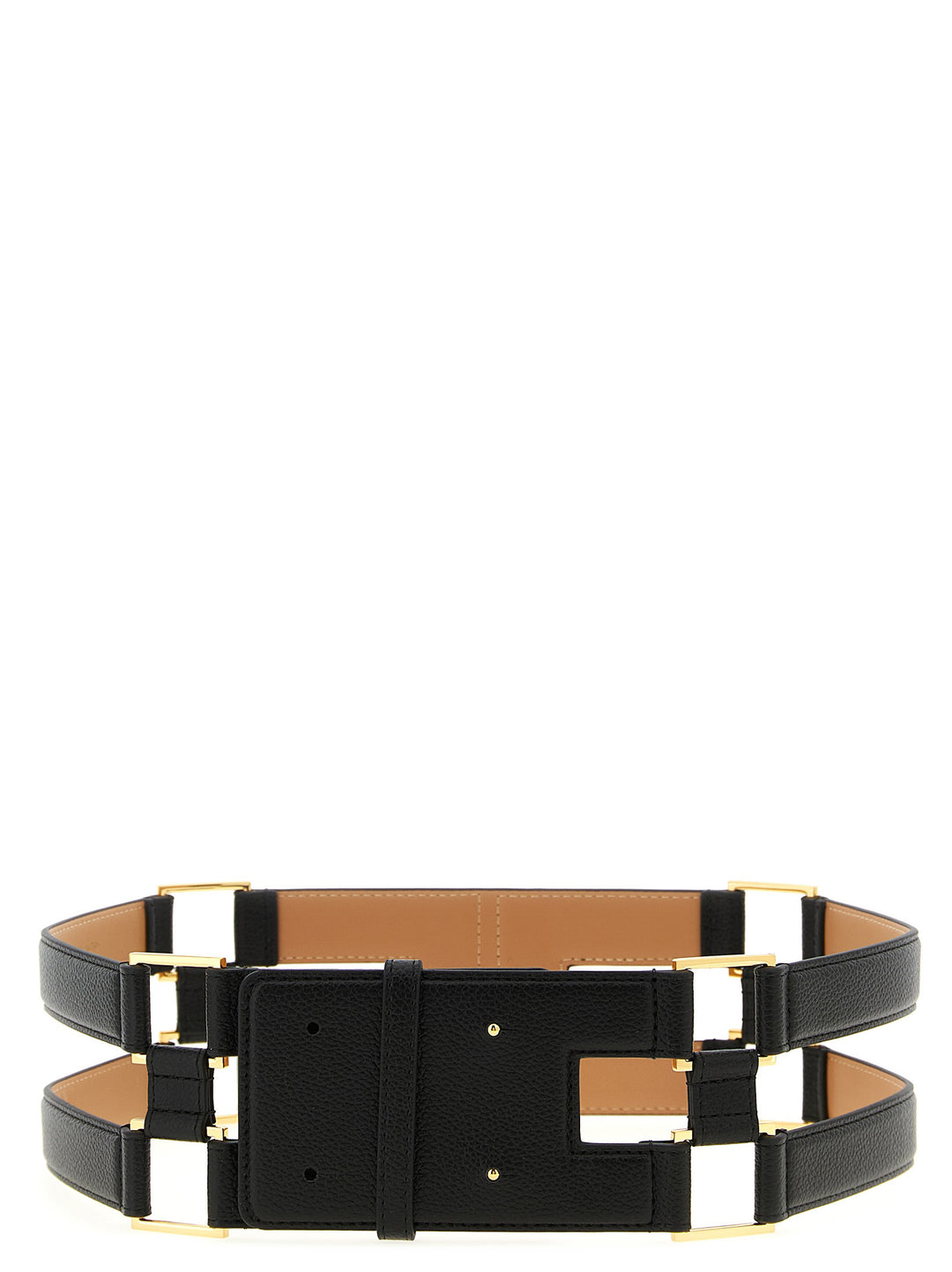 Elisabetta Franchi Double Band Belt Cinture - Nero | dd3ad5ce2531437d8c09dffa6c26f30f52787b23