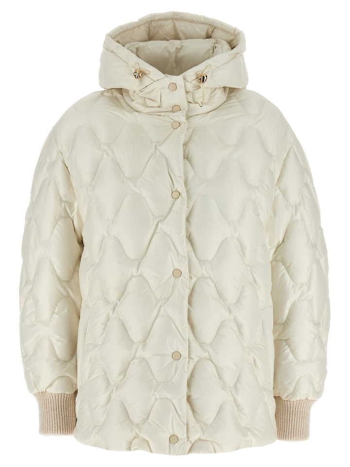 Fabiana Filippi Hooded Down Jacket Puffer Jackets - Bianco | 28ee1338dfe97a7d445866453c0c65a6b9cac0bc