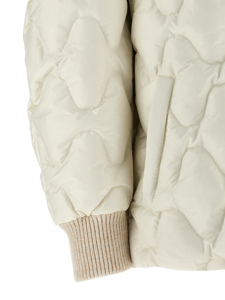Fabiana Filippi Hooded Down Jacket Puffer Jackets - Bianco | d5bdb3e1fc481ab3bc736d4a8af5080b5f6b48a0