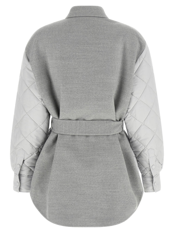 Fabiana Filippi Hybrid Overshirt Puffer Jackets - Grigio | 1dc13d38779151f0febe5473638962f970215034
