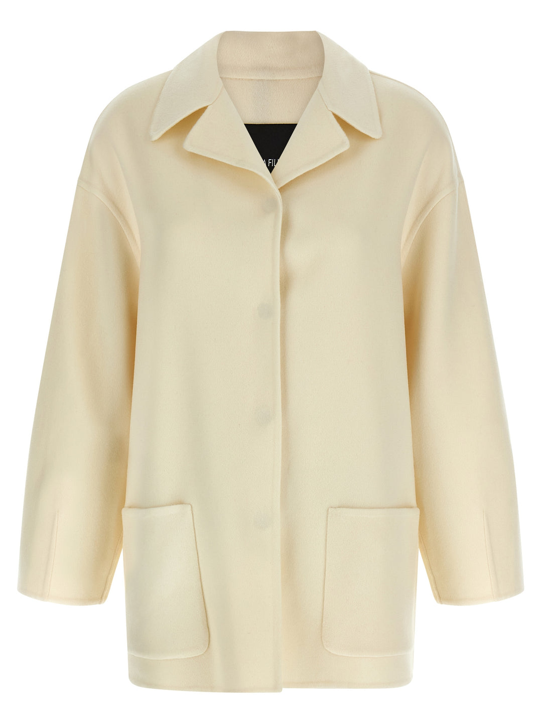 Fabiana Filippi Cashmere Coat Trench e Impermeabili - Bianco | 79b6e0f755f46f901726b5c4df12b12e55dd90c4