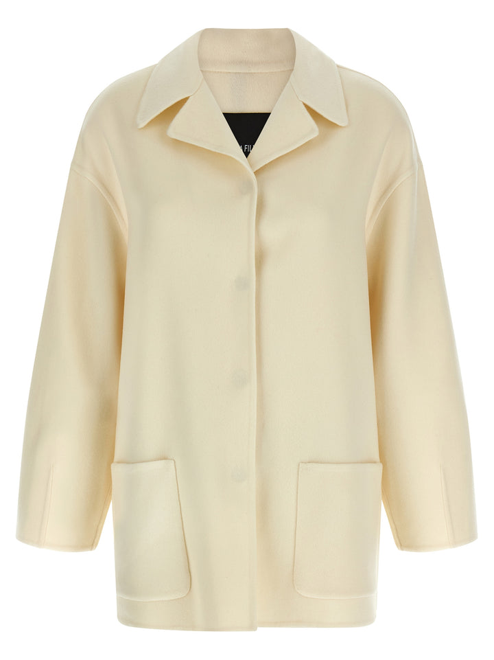 Fabiana Filippi Cashmere Coat Trench e Impermeabili - Bianco | 79b6e0f755f46f901726b5c4df12b12e55dd90c4