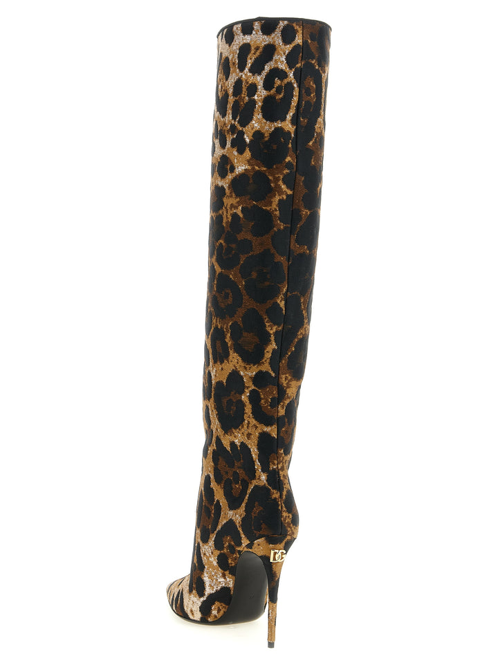 Dolce & Gabbana Leo Jacquard Boots Stivali e Stivaletti - Multicolor | 4ae20d406e09c16f05d424bd270ca2e16637c380