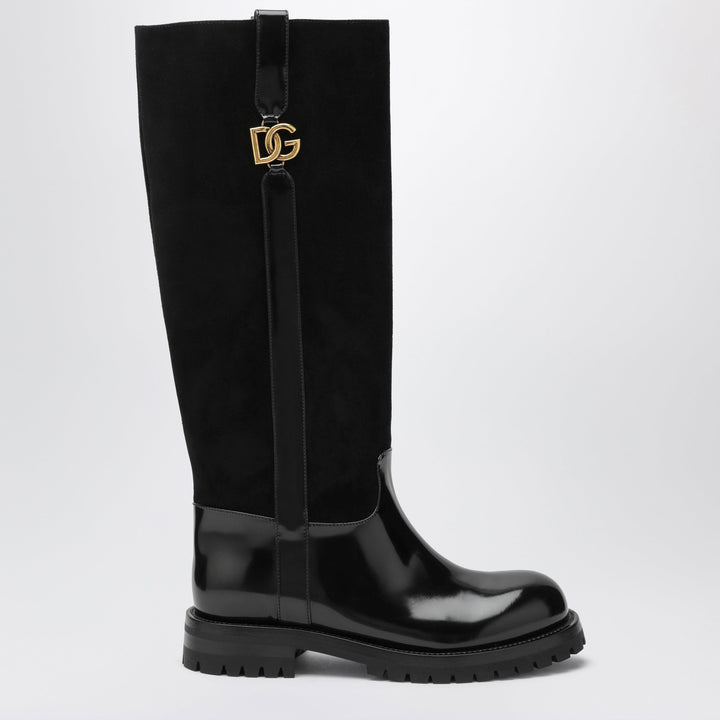 Dolce&Gabbana Bernini Black Suede Ankle Boots