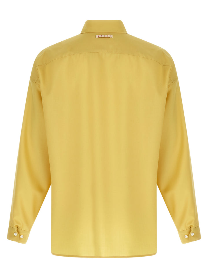 Marni Tropical Wool Camicie - Giallo | 75b58a310e5c2b9e44f710c21f378a8ca8067b52