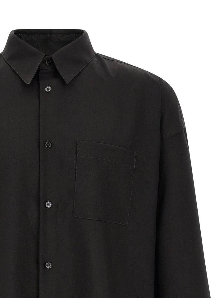Marni Wool Shirt With Pocket Camicie - Nero | 078f7ac78fb29e3e44e21b1620f3dfb3e6dd09cf