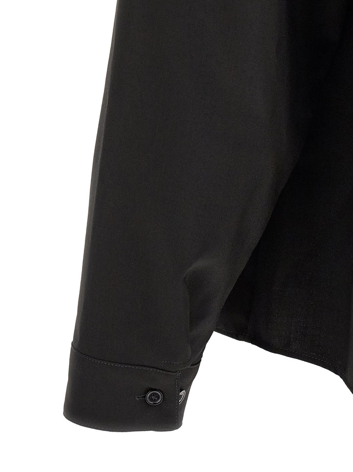 Marni Wool Shirt With Pocket Camicie - Nero | 90fc69d4267095a2577ecde3adf2f9615e43dd11