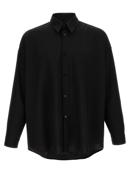 Cool Wool Shirt Camicie Nero