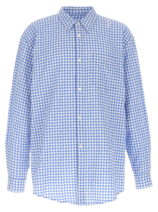 Vichy Shirt Camicie Celeste
