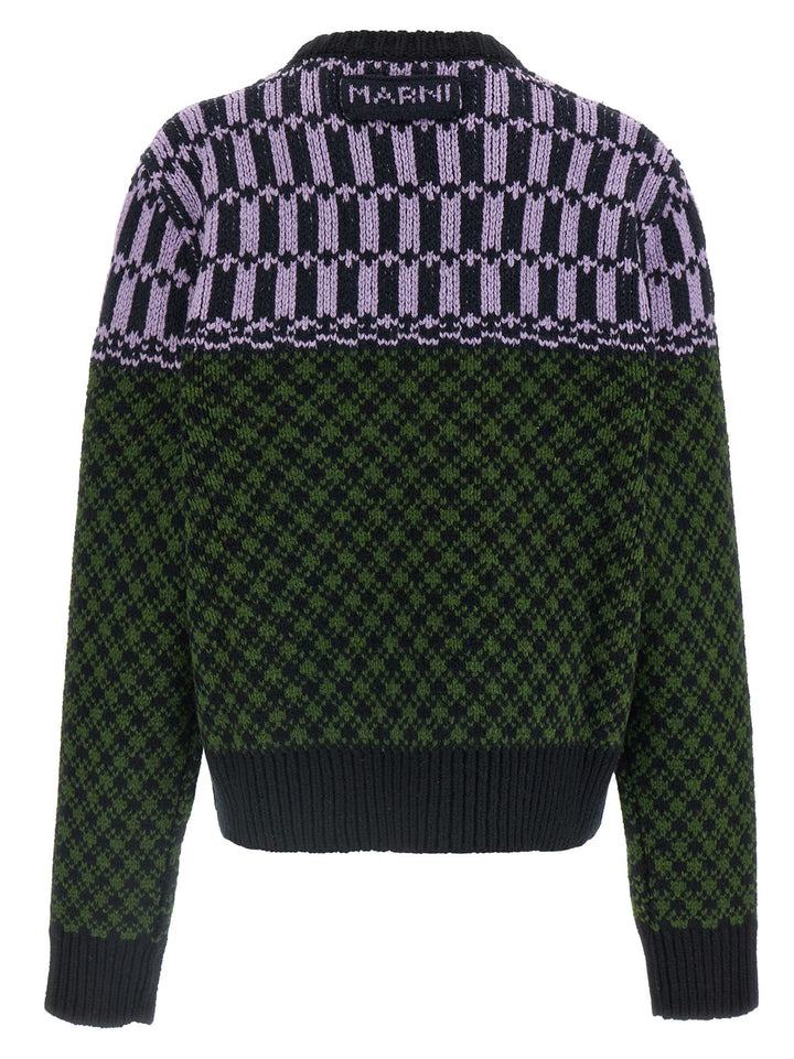 Marni Sweater With Geometric Pattern Maglioni - Multicolor | ccb2e57475be5c225ad07bd019fdc02db6a0c23d