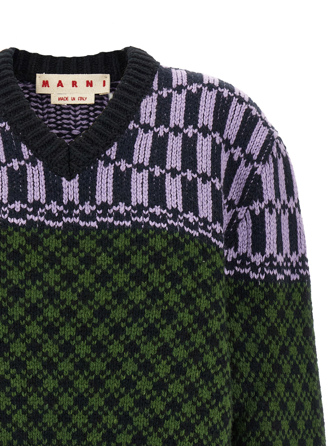 Marni Sweater With Geometric Pattern Maglioni - Multicolor | e072f2bc384e4527ab24cd9bd83e3fd0e22dbe3a