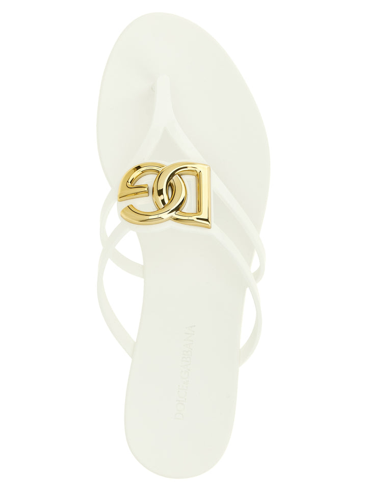 Dolce & Gabbana Beachwear Sandali - Bianco | 35361db6a07ebbb9041500fbeba8ef5f5355929e