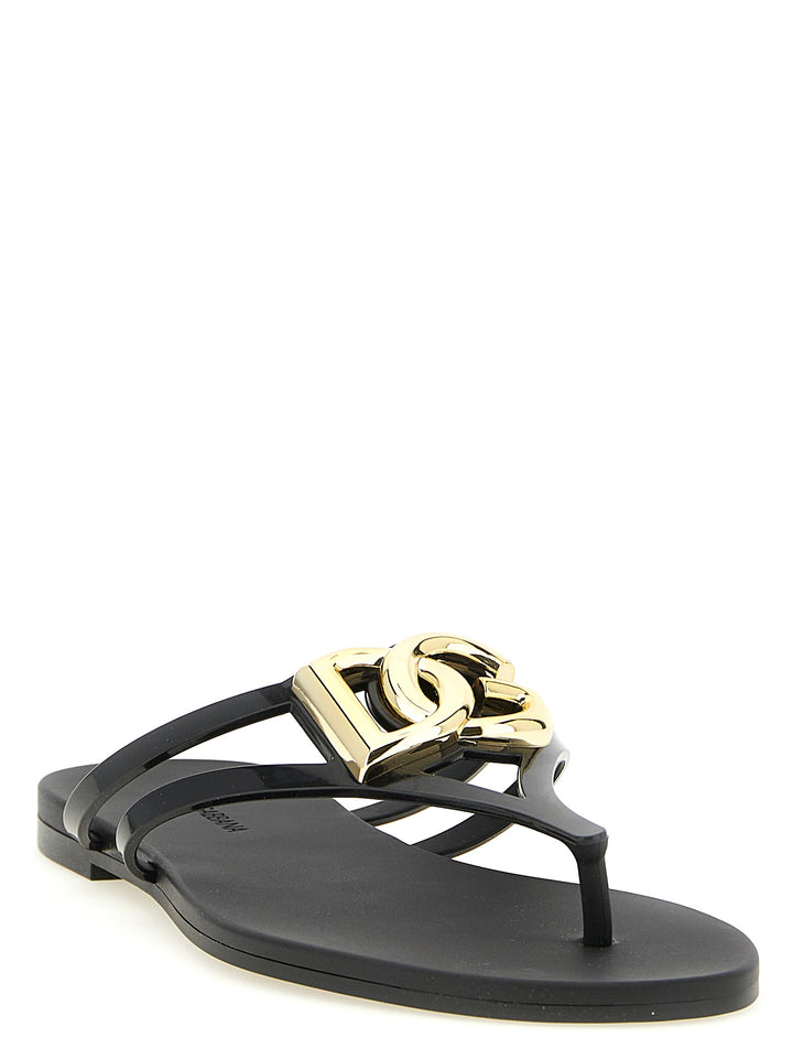 Dolce & Gabbana Beachwear Sandali - Nero | a41eb1e3a3716f51f6217885164b99fd9abd37cb