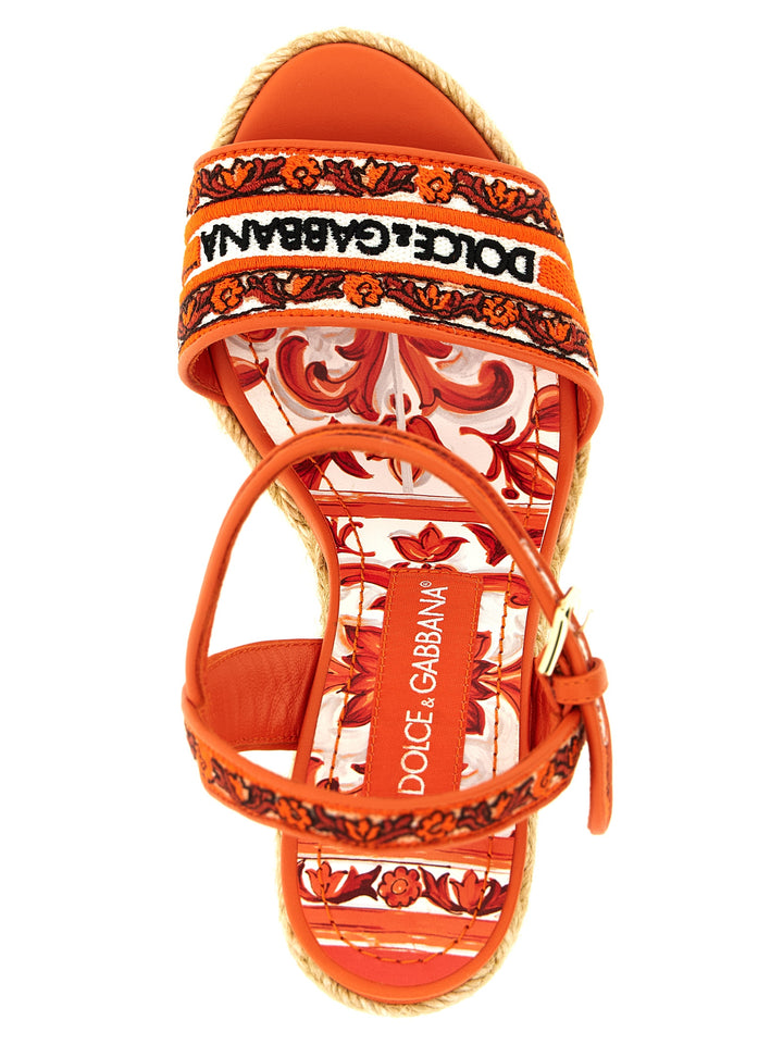 Dolce & Gabbana Maiolica Zeppe - Arancione | c0469eb6f72775d355fbc93543efa3204ea58712