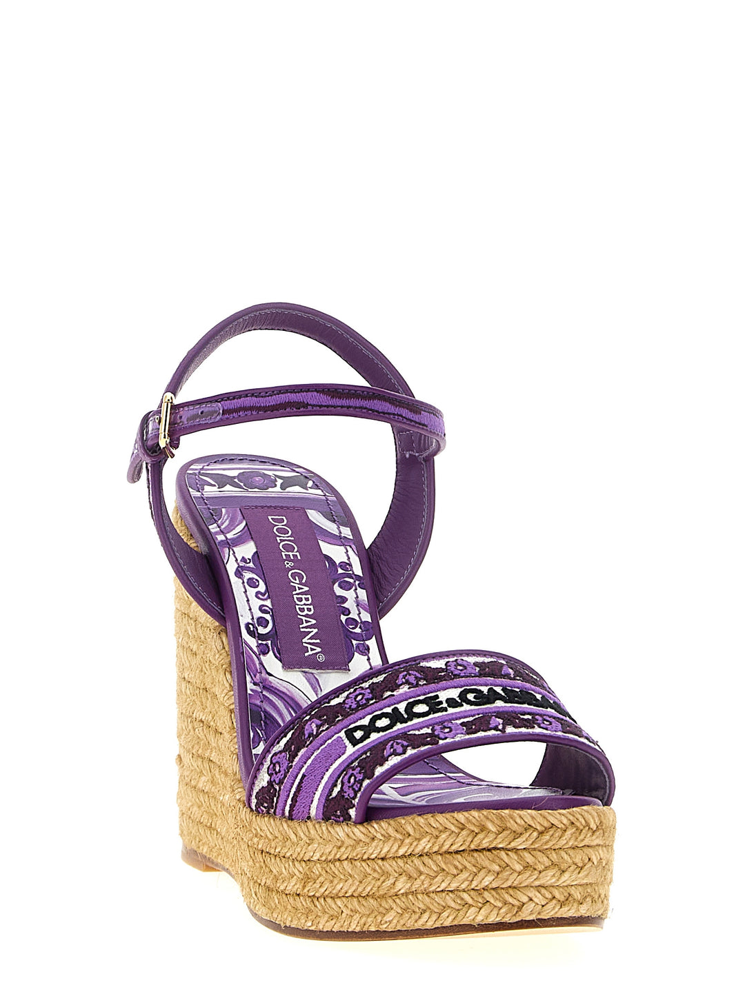 Dolce & Gabbana Maiolica Zeppe - Viola | 79b416c7e62956b976e524e750a828371f1380fb