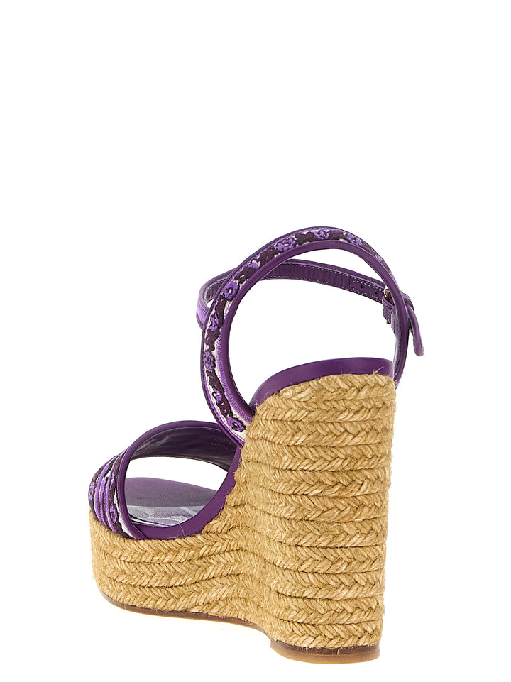 Dolce & Gabbana Maiolica Zeppe - Viola | 3af04271fac3ae7efcd66ed6eb72b5cbcf026d72