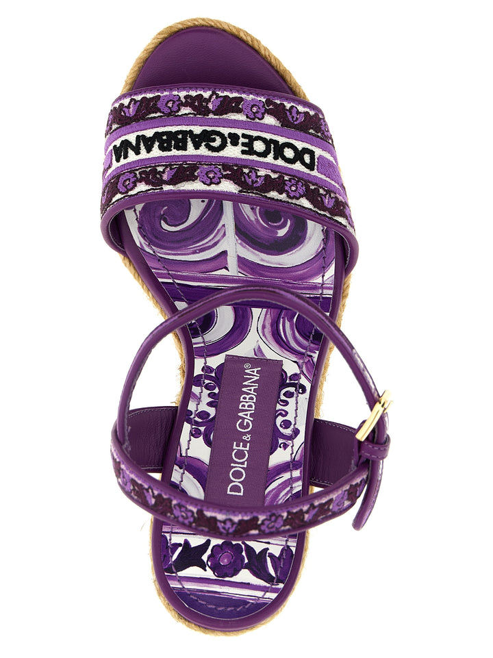 Dolce & Gabbana Maiolica Zeppe - Viola | 4b3ee5bc8c3b0e7188be492df91199e83f29b8ce
