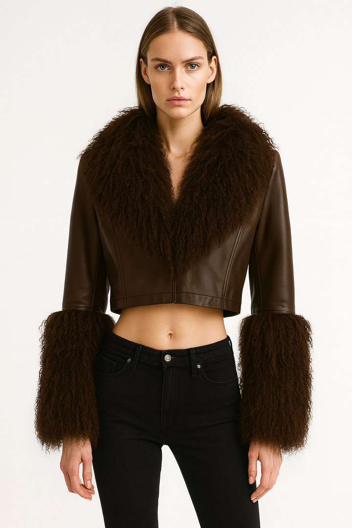 Giacca Giulienne Marrone in Mongolia